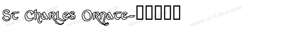 St Charles Ornate字体转换